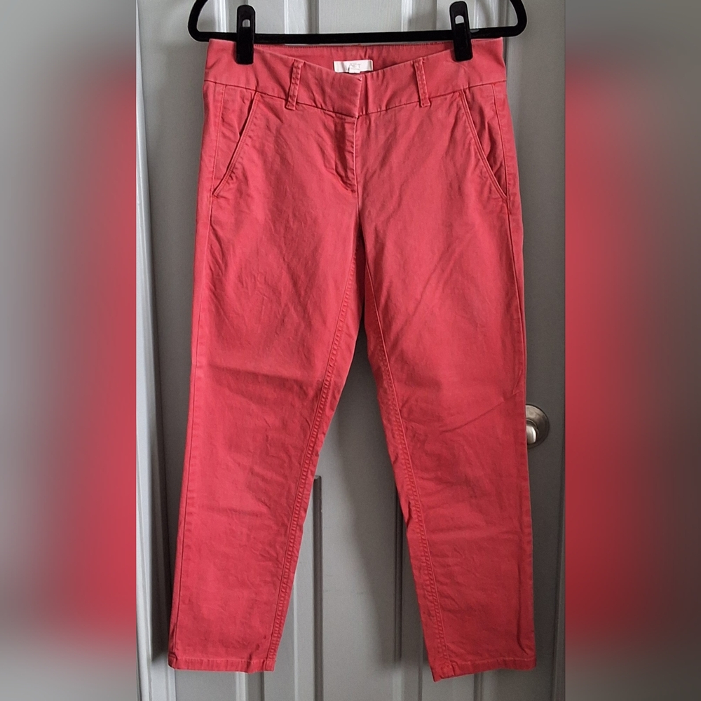 LOFT Straight-Leg Jeans in Coral